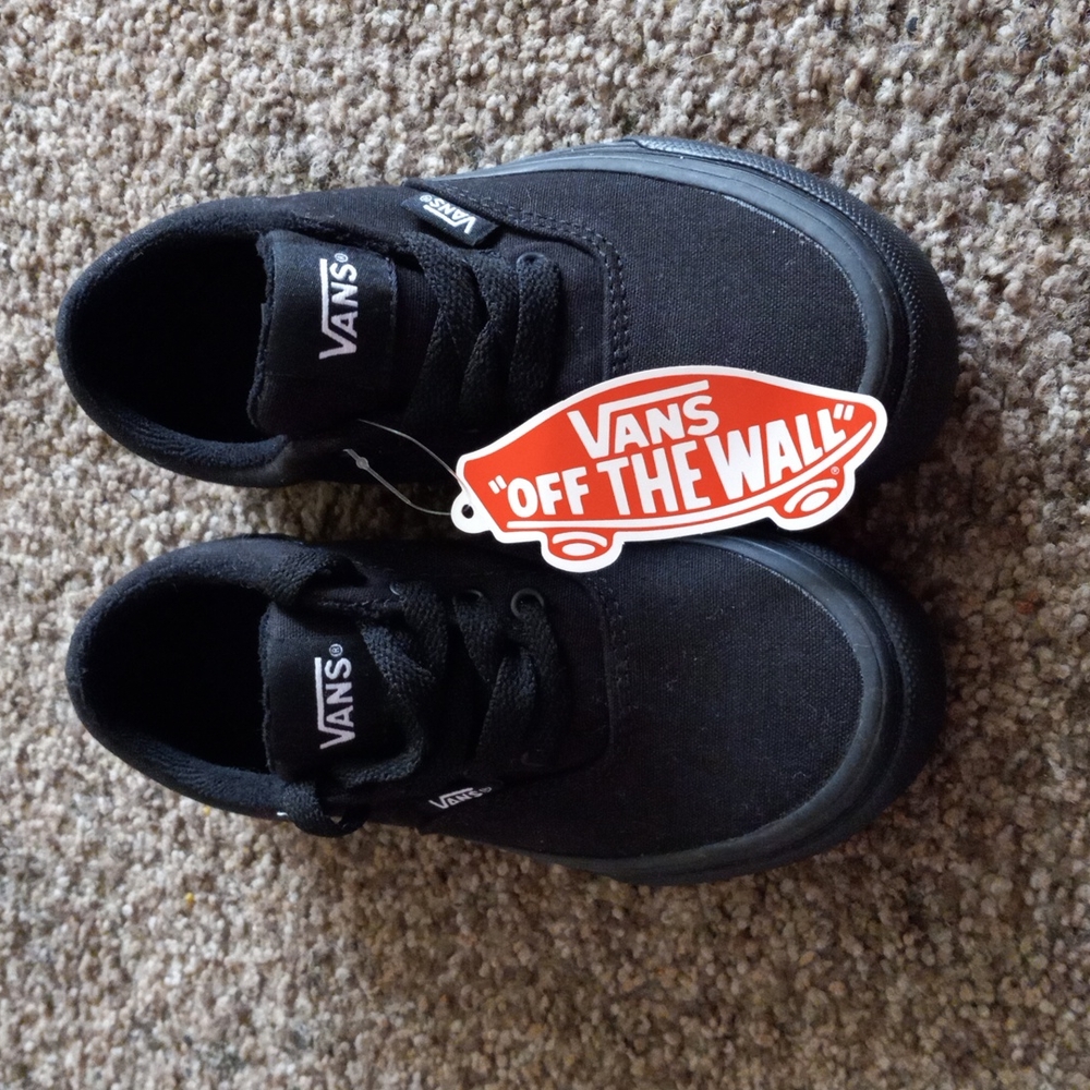 Boys black Vans